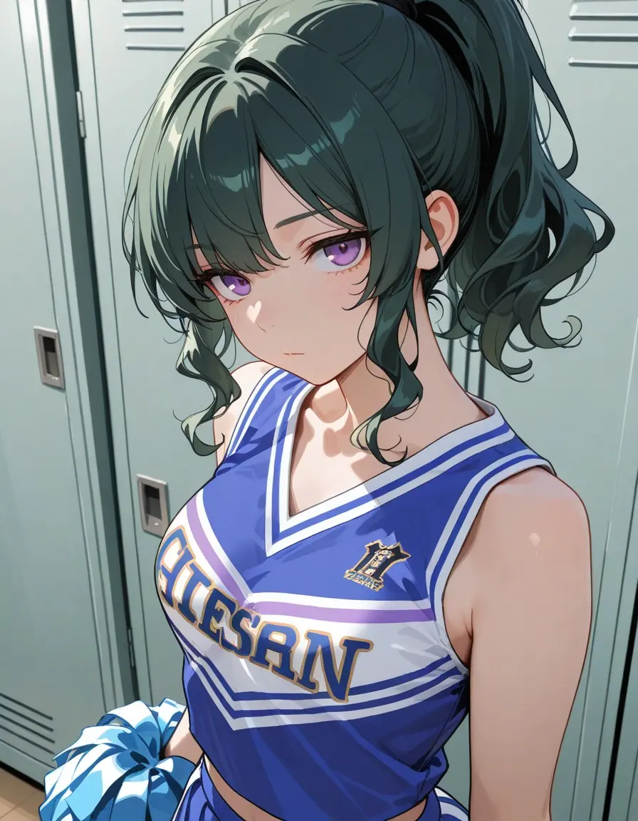 The World’s Least Enthusiastic Cheerleader.